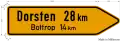 Direction sign for other paved roads