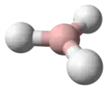 Ball-and-stick model of borane