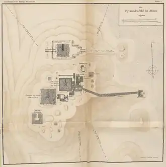 Map of the Abusir necropolis