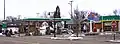 BP station with "torch and oval" Standard sign in Durand, Michigan