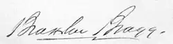 Cursive signature in ink
