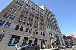 CityTrust Bank building, finished 1929. Today a Citibank branch with apartments above.