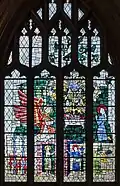Lady Chapel - north window, Annunciation, Harry Stammers (1965)