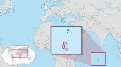 Location of British Indian Ocean Territory