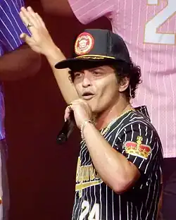 Bruno Mars in the 2K Magic Tour.