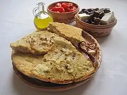 Bukë misri (cornbread) is a staple on the Albanian table.
