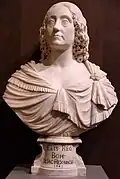 Marble bust of Elizabeth, Queen of Bohemia, circa 1641, by François Dieussart.