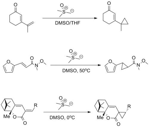 Cyclopropanation with the Johnson–Corey–Chaykovsky reaction