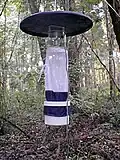 A carbon dioxide-baited CDC light trap at NPSmonitoring site: The highest individual light trap total for 2010 was from a trap located in a salt marsh in the Fire Island National Seashore: around 25,142 mosquitoes were collected during a 16-hour period on August 31.[81]
