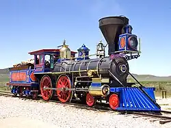 A replica of the Jupiter (CP# 60) at the Golden Spike National Historic Site