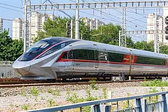 The CR450AF, the fastest of the Fuxing Trains