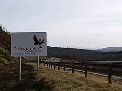 Cairngorms National Park entrance sign