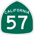 State Route 57 marker