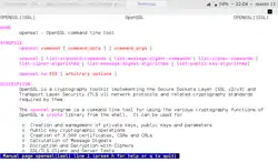 OpenSSL's manual page
