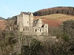 Castle Campbell, a medieval castle situated above the town of Dollar