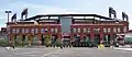 The front of the park as seen from a parking lot at Lincoln Financial Field