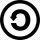Circled arrow pointing counterclockwise into itself