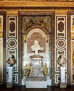 Bust of Louis XIV by Bernini in the Salon of Diana