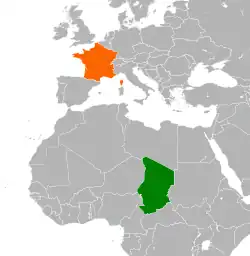 Location of Chad
