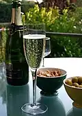 Flûte of Champagne wine