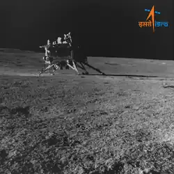 Chandrayaan-3 Lander on the Moon imaged by rover Pragyan 15 meters away