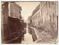 The Bièvre river was used to dump the waste from the tanneries of Paris; it emptied into the Seine.