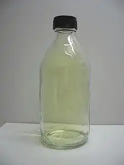 Image: Chlorine gas in a bottle