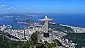 The bay area near Rio de Janeiro, Brazil – ocean, beaches and steep mountains with jungle.