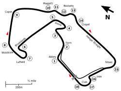 Layout of the Silverstone Circuit