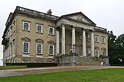 Modern picture of a country mansion.