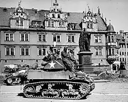 Tank and crew of 761st Tank Battalion
