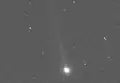A MESSENGER image of Comet Encke at its closest approach to Mercury, 17/11/2013[39] (NASA/JHUAPL/Carnegie Institution of Washington)