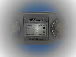 The central area shows an LCD screen clearly, but it becomes increasingly grayed out away from the centre