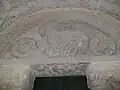 Lamb of God in church of Santiago in Coruña, Galicia, Spain