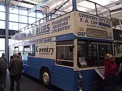 Open-top bus in Coventry Transport Museum
