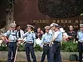 Police standing ready
