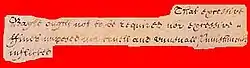 Image of the English Bill of Rights of 1689 that reads, "that excessive bail ought not to be required, nor excessive fines imposed, nor cruel and unusual punishments inflicted"
