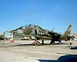 An aircraft ready for takeoff