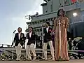 Left to right: William "Red" Guest, Edward Patten, Merald "Bubba" Knight, and Gladys Knight