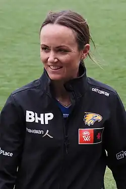 Pearce interacting with fans before a game