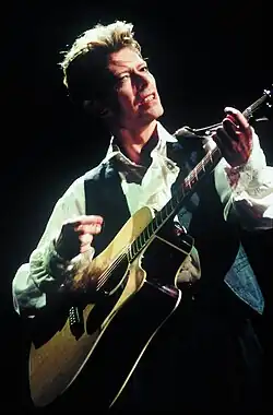 David Bowie performing