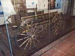 The Dejbjerg wagon from the Pre-Roman Iron Age, thought to be a ceremonial wagon.