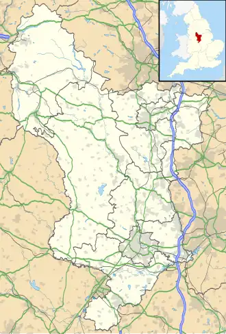 Peveril Castle is located in Derbyshire