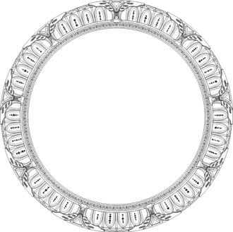 Schematic diagram of Destiny's stargate with glyphs
