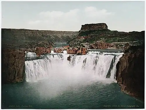 Shoshone Falls on the Snake River in Idaho, 1898