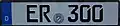 Official registered vehicle (here: fire brigade)