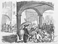 View of the market in 1867