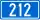 Croatian D212 road shield