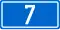 Croatian D7 road shield