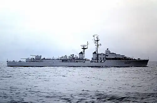 The fleet escort destroyer Surcouf
